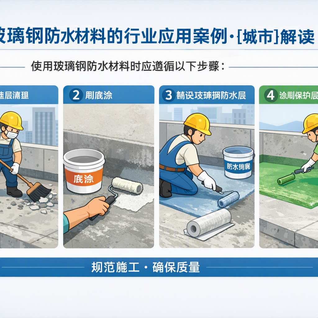 玻璃钢防水材料的行业应用案例，内江解读