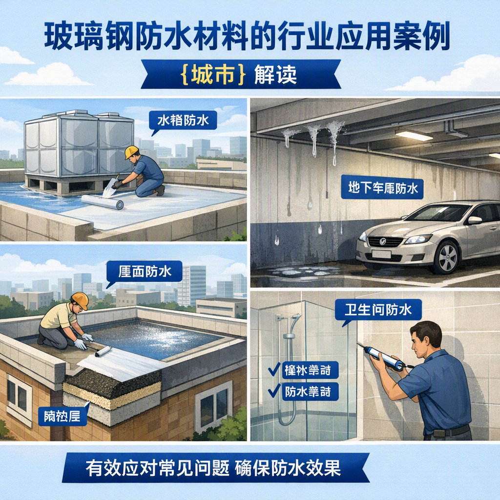 玻璃钢防水材料的行业应用案例，内江解读